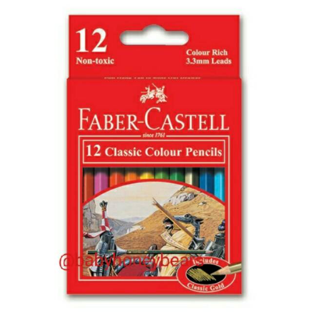PENSIL WARNA FABER CASTLE ISI 12 CLASIC - ALFASALAM